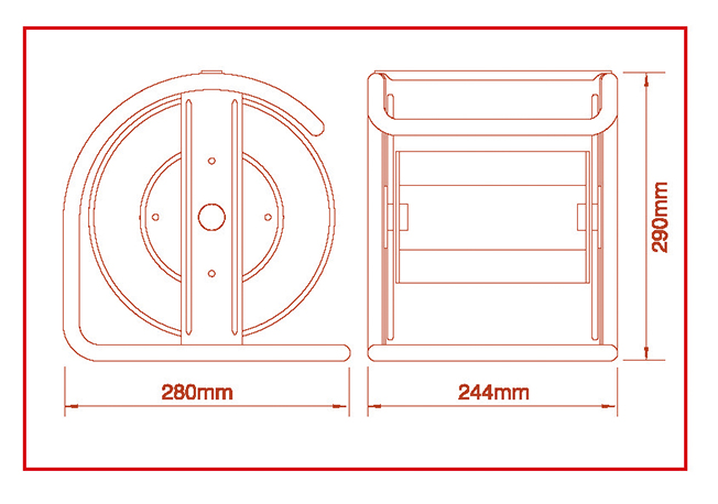 PU Braid Air Hose Reel