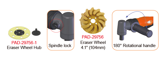 eraser wheel hub replacement method eraser wheel hub replacement method